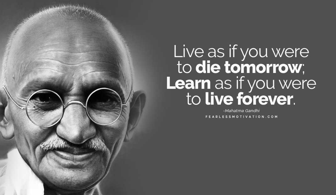Mahatma Gandhi el creador y precursor de la desobediencia pacífica, todo un amante del AOVE, por salud y principios