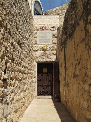 THE GROTTO OF GETHSEMANE WAS ORIGINALLY AN OLIVE OIL MILL