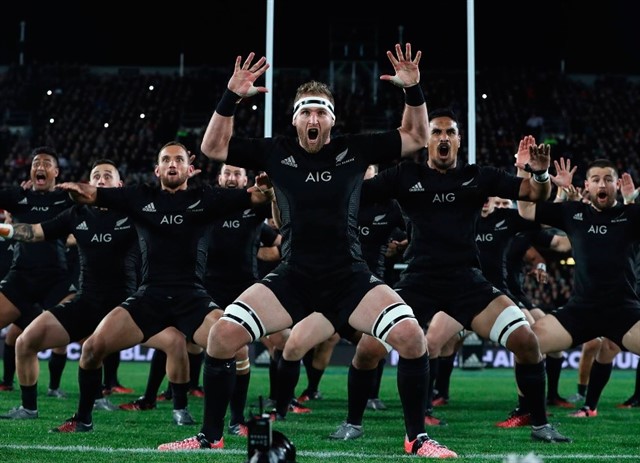 DOING THE HAKA RITUAL DANCE GRANTED THE MAORI VICTORY IN A BATTLE BETWEEN OLIVE TREES