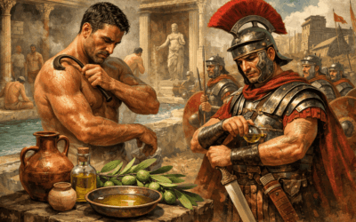 El estrígilo, la cosmética de las centurias y el aceite de oliva: belleza, higiene y estrategia militar en la Antigua Roma