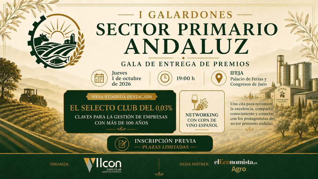Jaén acogerá los I Galardones a la Contribución y el Desempeño del Sector Primario Andaluz